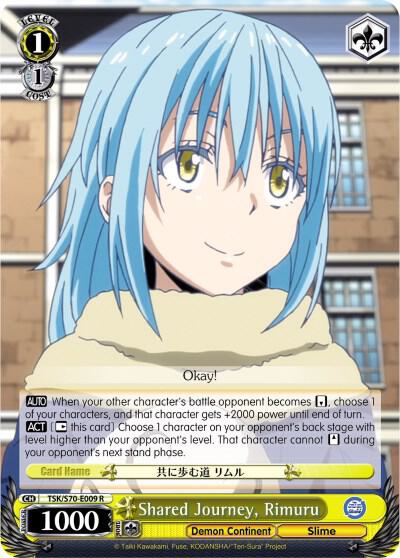 Shared Journey Rimuru TSK/S70-E009 R That Time I Got Reincarnated as a Slime Card