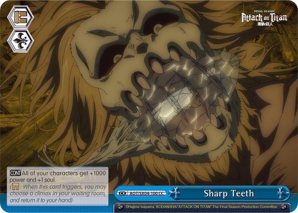 Sharp Teeth AOT/SX04-100 CC Attack On Titan: Final Season Card