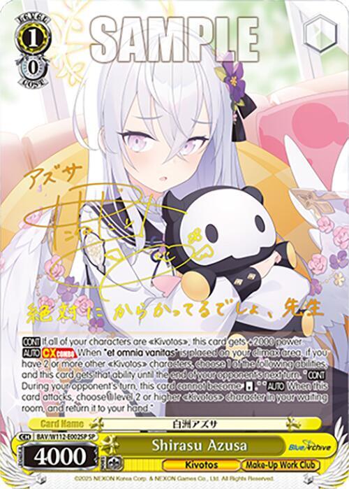 Shirasu Azusa SP BAV/W112-E002SP SP Blue Archive Card