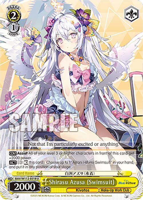 Shirasu Azusa Swimsuit BAV/W112-E018 U Blue Archive Card