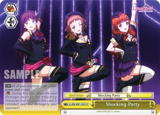Shocking Party LL/EN-W01-055 CC Love Live! DX Card