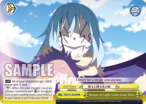 Shower of Light Under Clear Skies RRR TSK/S101-E022R RRR That Time I Got Reincarnated as a Slime Vol.3 Card