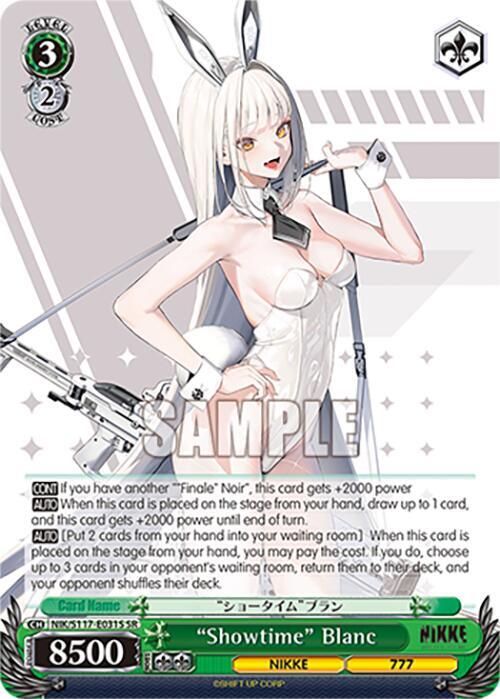 Showtime Blanc SR NIK/S117-E031S SR GODDESS OF VICTORY: NIKKE Card