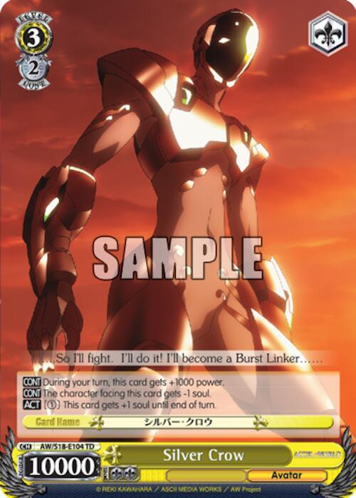 Silver Crow AW/S18-E104 TD Accel World Card
