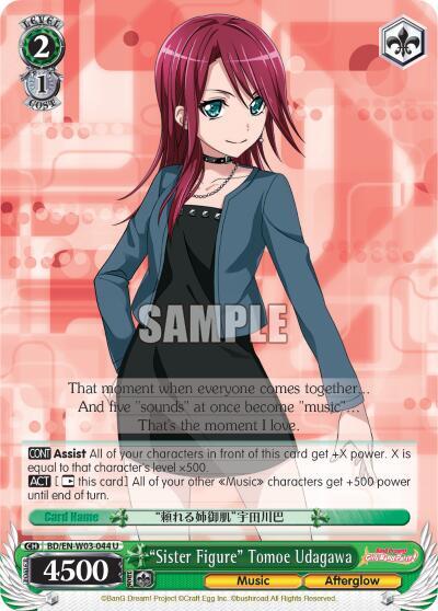Sister Figure Tomoe Udagawa BD/EN-W03-044 U BanG Dream! Girls Band Party! MULTI LIVE Card