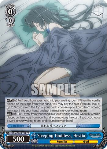 Sleeping Goddess Hestia DDM/S88-PE02 PR Is it Wrong to Try to Pick Up Girls in a Dungeon? Card