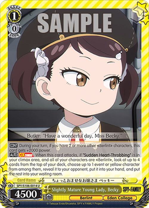 Slightly Mature Young Lady Becky SPY/S106-E014 U SPY x FAMILY Card
