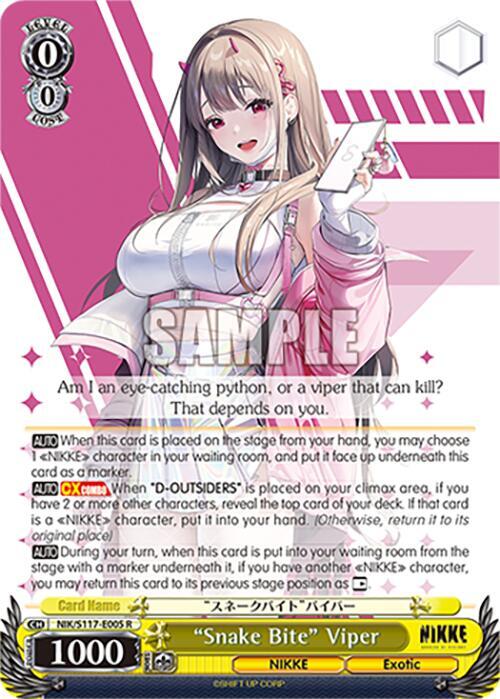Snake Bite Viper NIK/S117-E005 R GODDESS OF VICTORY: NIKKE Card