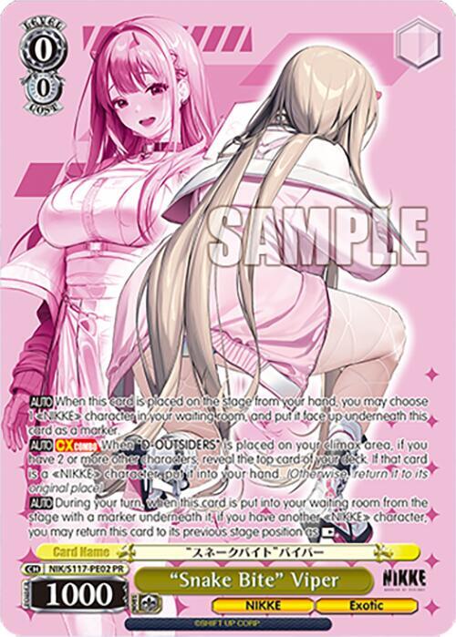 Snake Bite Viper PR NIK/S117-PE02 PR GODDESS OF VICTORY: NIKKE Card