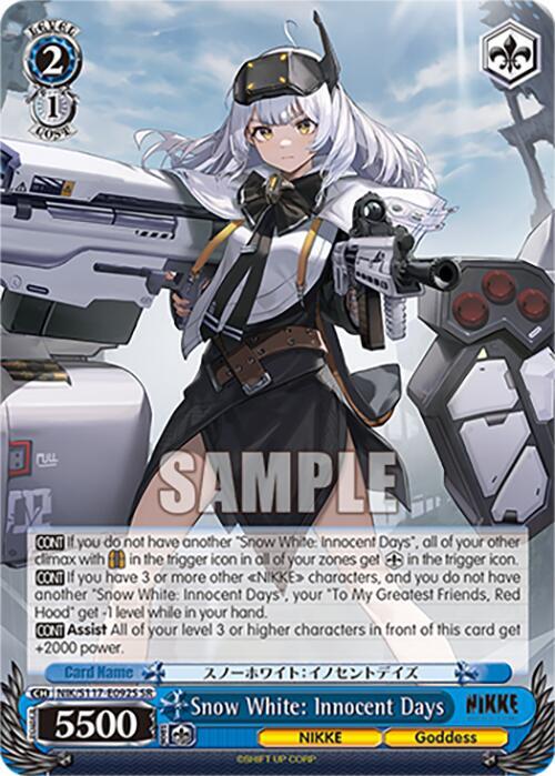 Snow White Innocent Days SR NIK/S117-E092S SR GODDESS OF VICTORY: NIKKE Card
