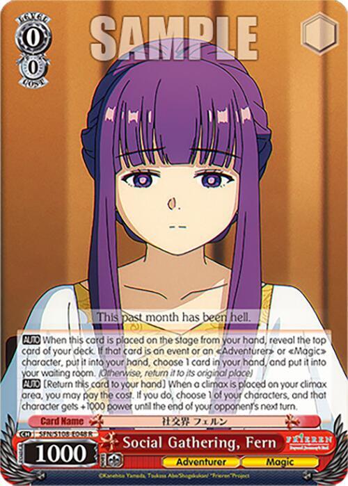 Social Gathering Fern SFN/S108-E048 R Frieren: Beyond Journey’s End Card