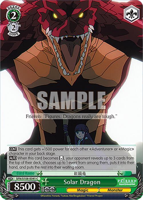 Solar Dragon SFN/S108-E041 C Frieren: Beyond Journey’s End Card