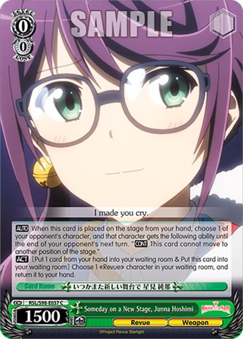 Someday on a New Stage Junna Hoshimi RSL/S98-E037 C Revue Starlight The Movie Card