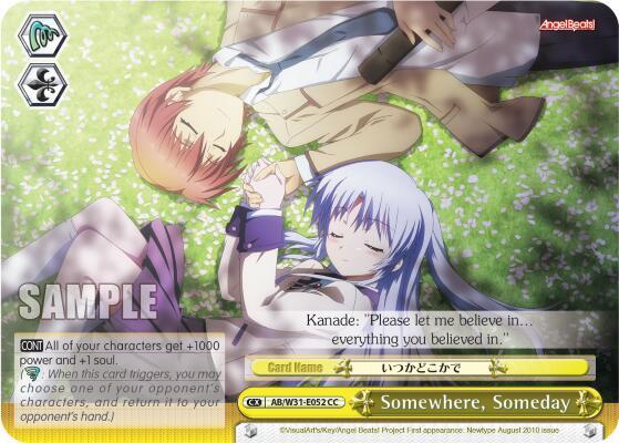 Somewhere Someday AB/W31-E052 CC Angel Beats! Re:Edit Card