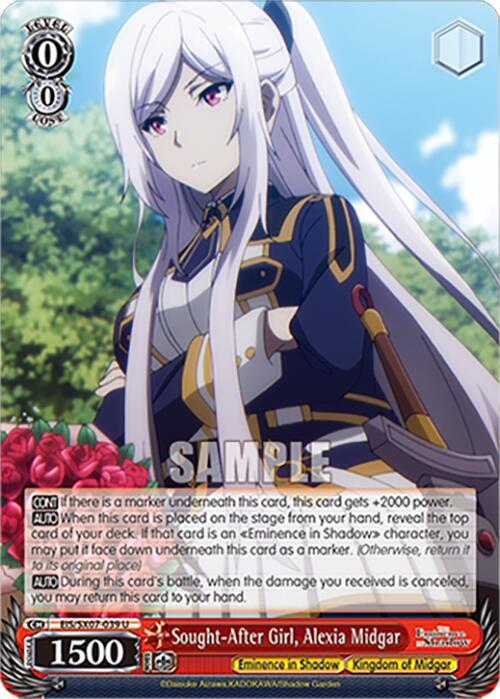 Sought After Girl Alexia Midgar EIS/SX07-039 The Eminence in Shadow Card