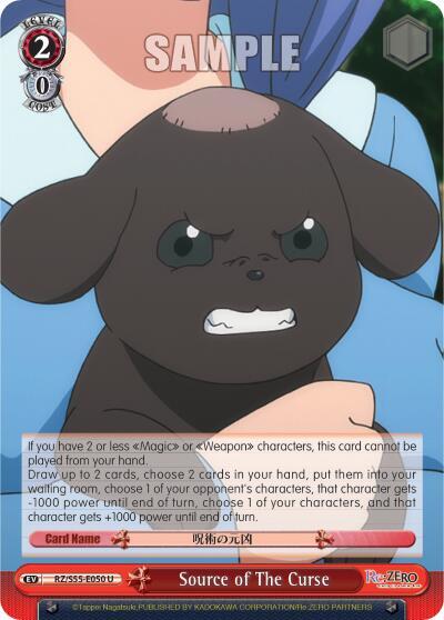 Source of The Curse RZ/S55-E050 U Re:ZERO Vol.2 Card