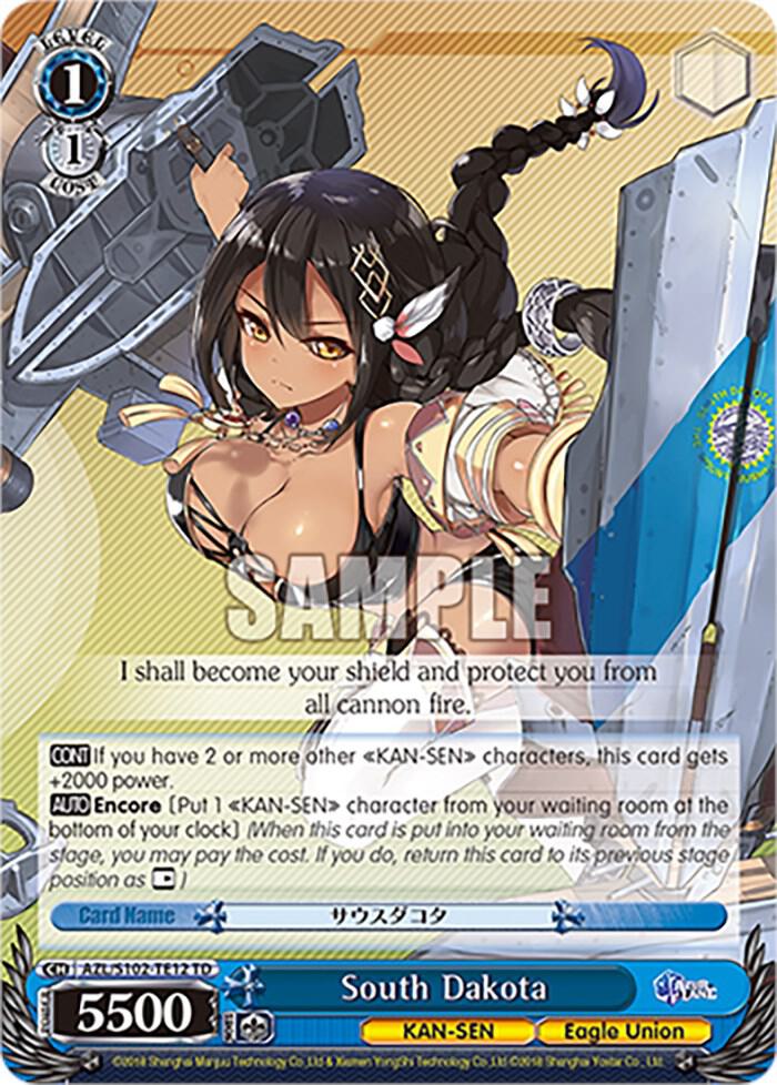South Dakota AZL/S102-TE12 TD Azur Lane Card