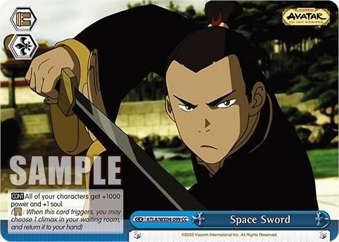 Space Sword ATLA/WX04-099 CC Avatar: The Last Airbender Card