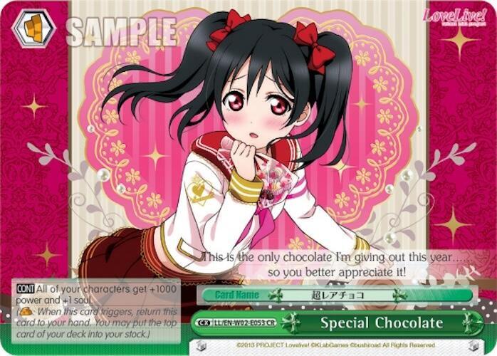 Special Chocolate LL/EN-W02-E053 CR Love Live! DX Vol.2 Card
