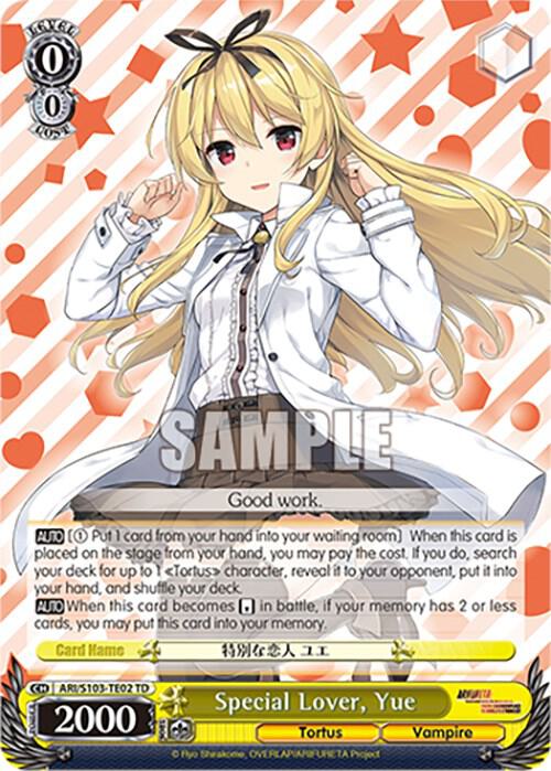 Special Lover Yue ARI/S103-TE02 TD Arifureta: From Commonplace to World's Strongest Card