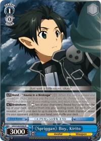 Spriggan Boy Kirito SAO/S26-E065 R Sword Art Online Vol.2 Card
