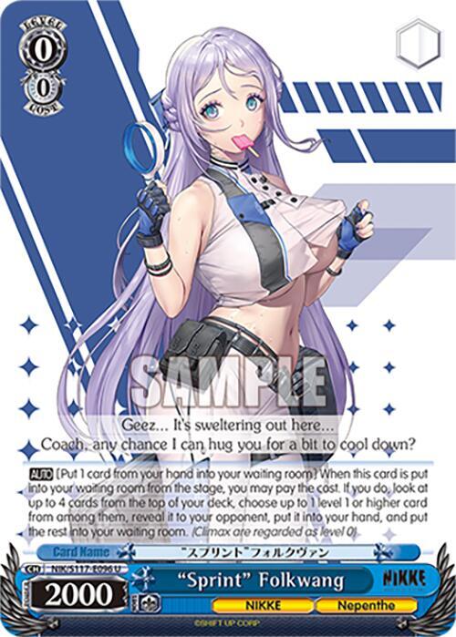 Sprint Folkwang NIK/S117-E096 U GODDESS OF VICTORY: NIKKE Card