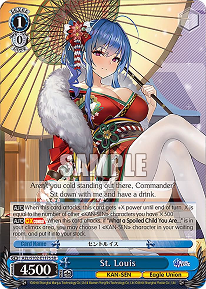 St Louis SR AZL/S102-E117S SR Azur Lane Card