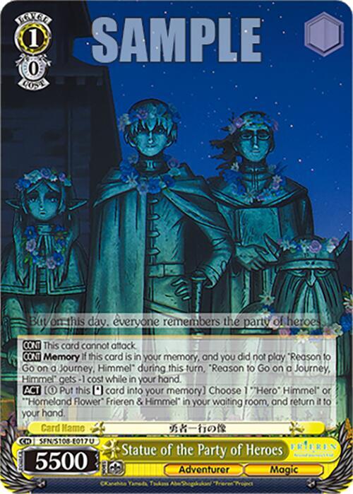 Statue of the Party of Heroes SFN/S108-E017 U Frieren: Beyond Journey’s End Card