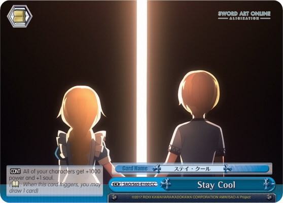 Stay Cool SAO/S65-E100 CC Sword Art Online -Alicization- Card