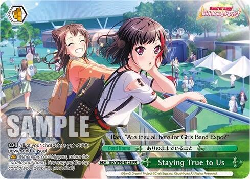 Staying True to Us PR BD/W95-E128 PR BanG Dream! Girls Band Party! 5th Anniversary Card