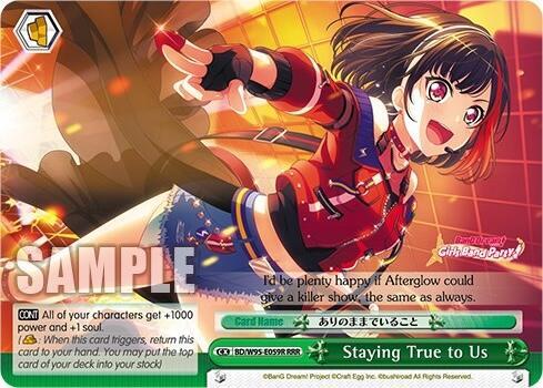 Staying True to Us RRR BD/W95-E059R RRR BanG Dream! Girls Band Party! 5th Anniversary Card