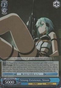 Strong Existence Sinon Parallel Foil SAO/SE23-E22 R Sword Art Online II Card
