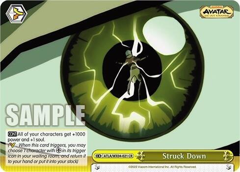 Struck Down ATLA/WX04-021 CR Avatar: The Last Airbender Card