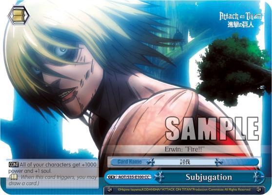 Subjugation AOT/S35-E100 CC Attack on Titan Card