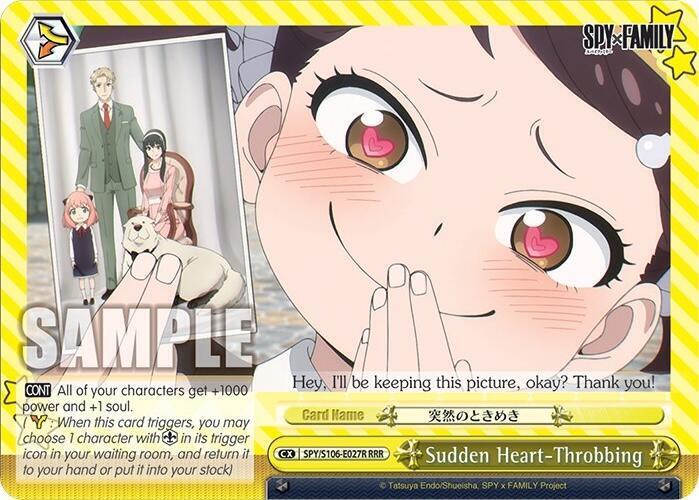 Sudden Heart Throbbing RRR SPY/S106-E027R RRR SPY x FAMILY Card