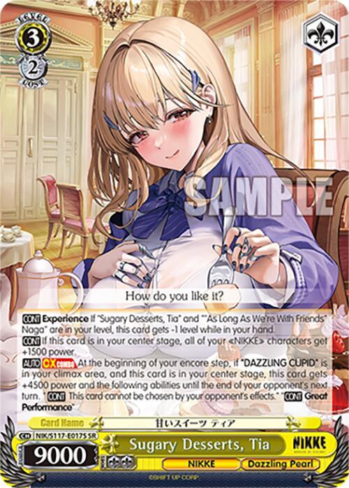 Sugary Desserts Tia SR NIK/S117-E017S SR GODDESS OF VICTORY: NIKKE Card