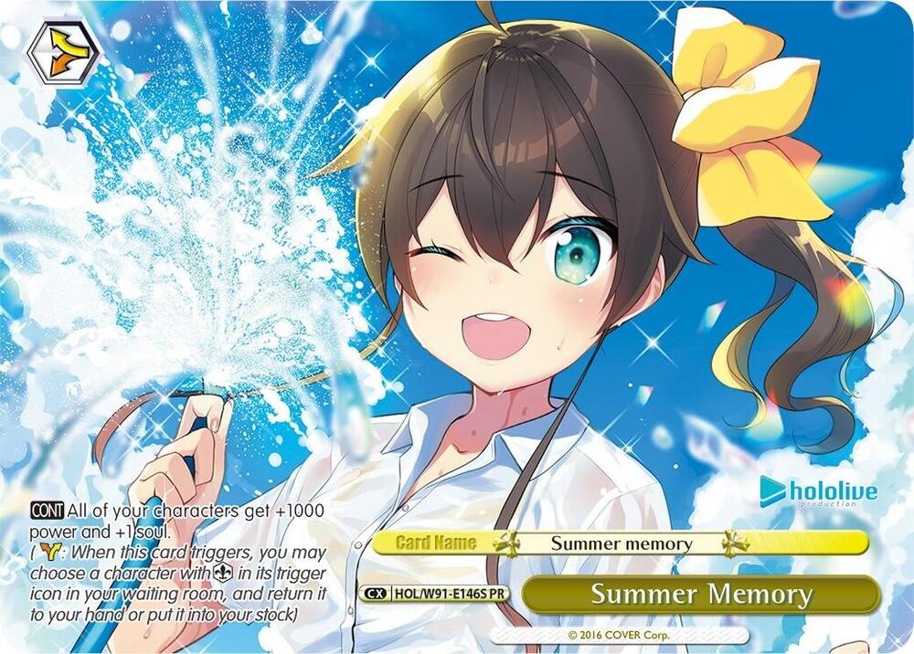 Summer Memory PR Foil HOL/W91-E146S PR hololive production Card