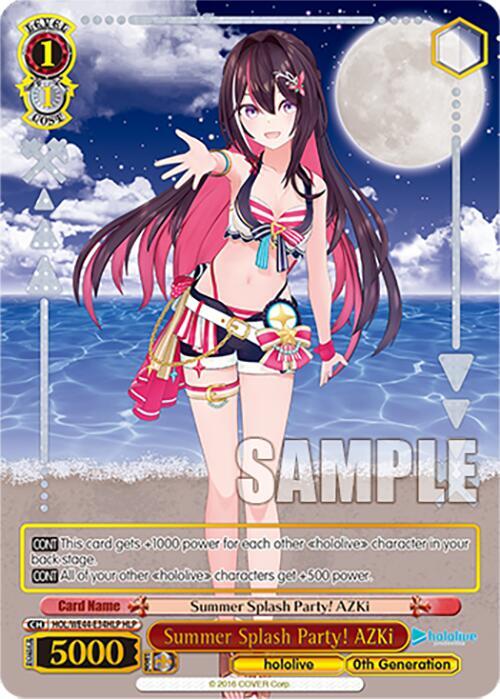 Summer Splash Party AZKi HLP HOL/WE44-E34HLP HLP hololive production Summer Collection Premium Booster Card