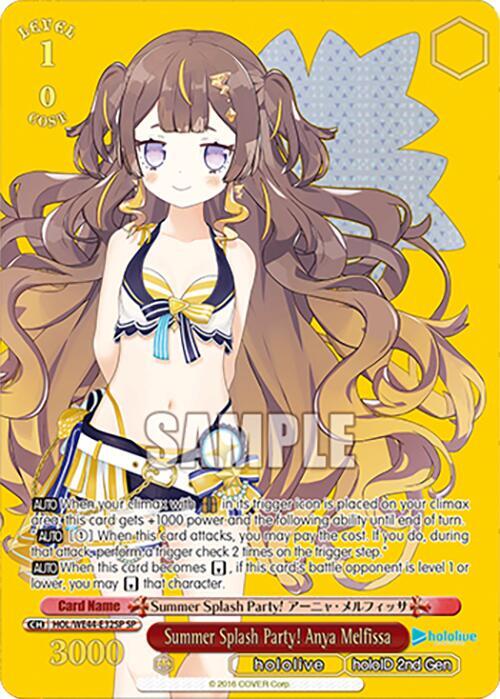 Summer Splash Party Anya Melfissa SP HOL/WE44-E32SP SP hololive production Summer Collection Premium Booster Card