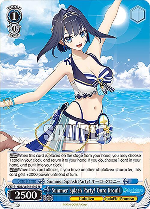 Summer Splash Party Ouro Kronii HOL/WE44-E42 N hololive production Summer Collection Premium Booster Card