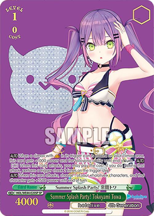Summer Splash Party Tokoyami Towa SP HOL/WE44-E20SP SP hololive production Summer Collection Premium Booster Card