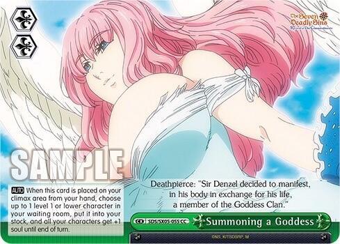 Summoning a Goddess SDS/SX05-055 CC The Seven Deadly Sins: Revival of The Commandments Card
