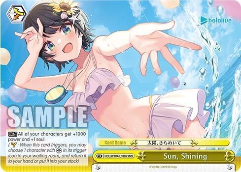 Sun Shining RRR HOL/W104-E038R RRR hololive production Vol.2 Card