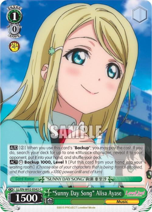 Sunny Day Song Alisa Ayase LL/EN-W02-E042 C Love Live! DX Vol.2 Card