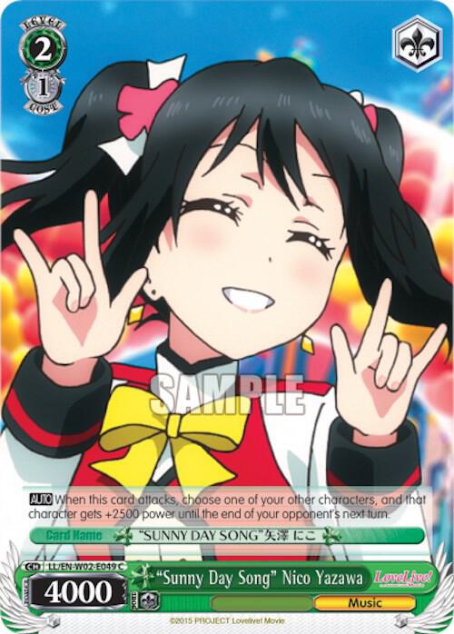 Sunny Day Song Nico Yazawa LL/EN-W02-E049 C Love Live! DX Vol.2 Card