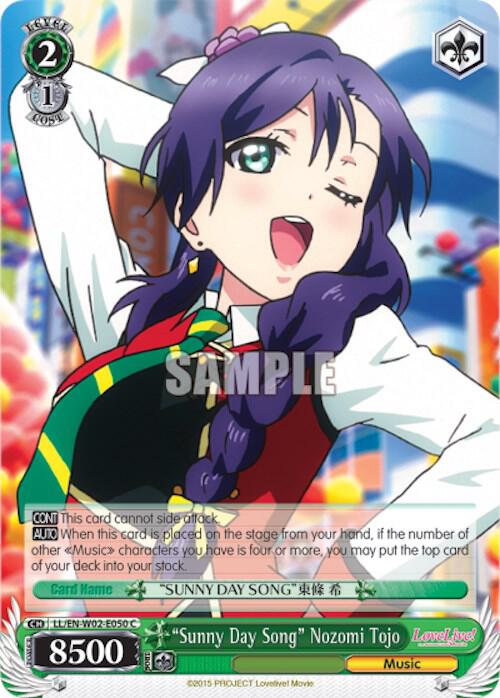 Sunny Day Song Nozomi Tojo LL/EN-W02-E050 C Love Live! DX Vol.2 Card