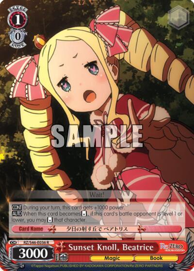 Sunset Knoll Beatrice RZ/S46-E036 R Re:ZERO Card