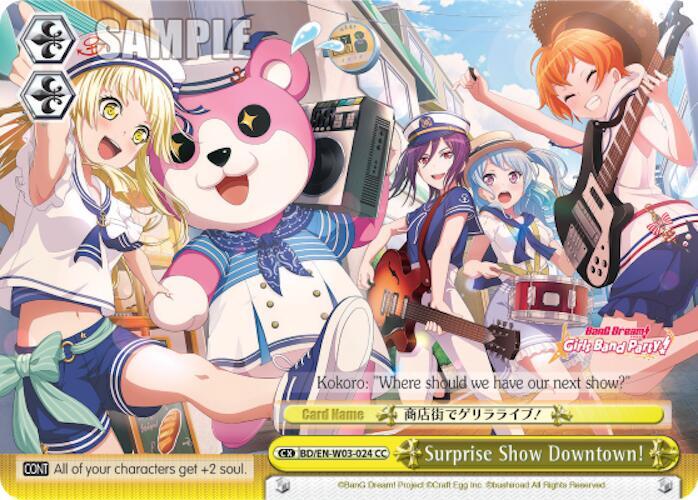 Surpise Show Downtown BD/EN-W03-024 CC BanG Dream! Girls Band Party! MULTI LIVE Card