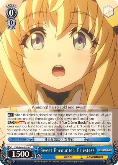 Sweet Encounter Priestess GBS/S63-E088 C Goblin Slayer Card