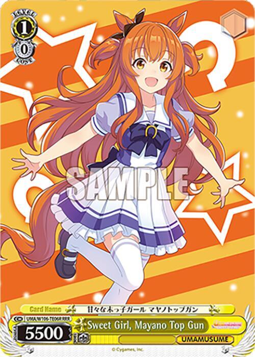 Sweet Girl Mayano Top Gun RRR UMA/W106-TE06R Umamusume: Pretty Derby Card